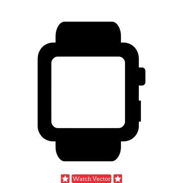 Next Gen Wearable Technology  Vector Illustrations of Modern Smartwatches f.. Stock Illustration