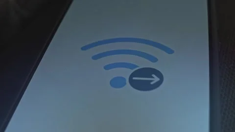 Next Gen Wireless themed graphic presentation on smartphone Stock Footage 302929546