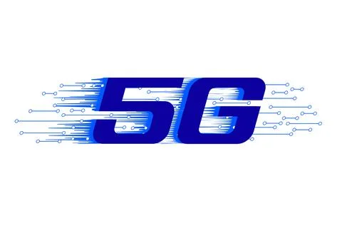 Next generation 5G  highspeed internet connection Stock Illustration