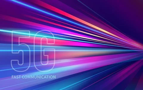 Next generation 5G highspeed internet connection 스톡 일러스트