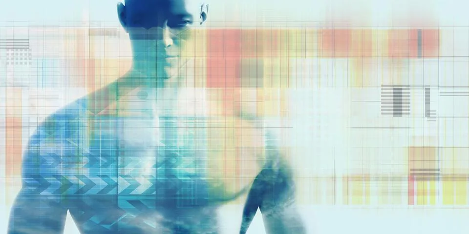 The Next Generation of Artificial Human Intelligence Illustrazione stock