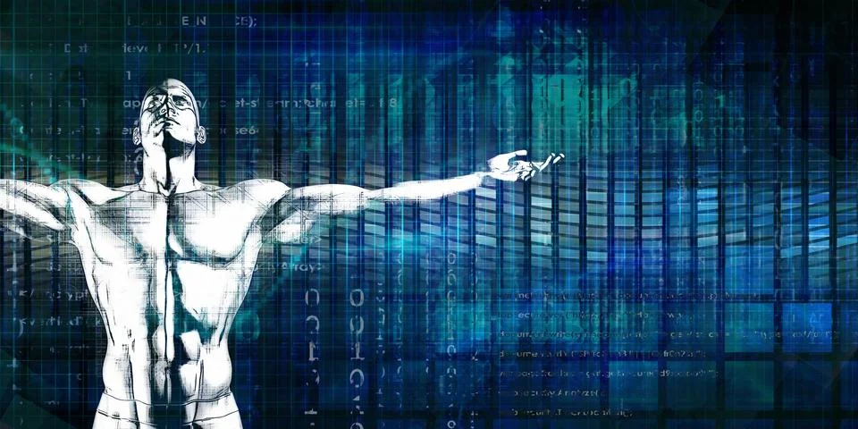 Next Generation Computing Technology Creating Career Pathways Stock Illustration