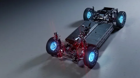 Next Generation Electric Drive Technology Showcase Stock Footage 327912848