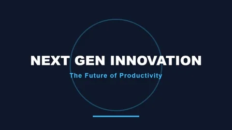 Next Generation Innovation Presentation Template: Future of Productivity Co.. Stock Footage 336879792