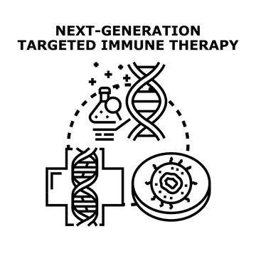 Next generation targeted immune therapy concept Stock Illustration