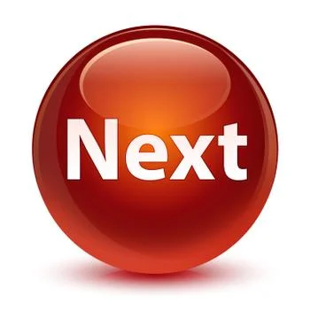 Next glassy brown round button Illustrazione stock