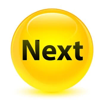 Next glassy yellow round button イラスト素材