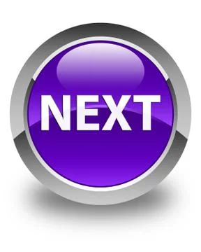 Next glossy purple round button 스톡 일러스트