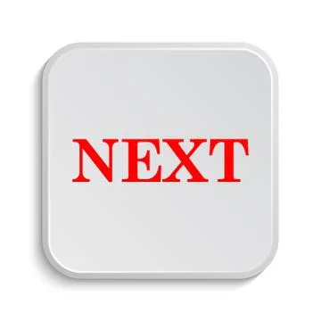 Next icon. Internet button on white background.. Stock Illustration