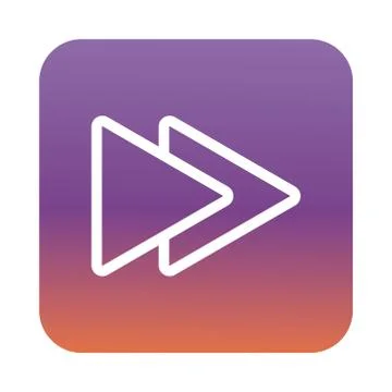 Next interface button block gradient style icon Stock Illustration