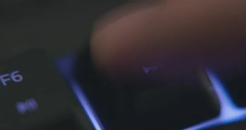 "Next" key being used - 60FPS RGB Keyboard Video stock 145854625