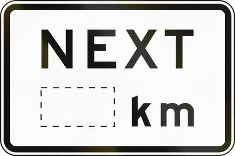 Next Kilometers in Australia Stock Illustration