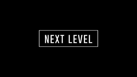 Next Level advertisement promo text animation video. High-quality 4K footage Stock Footage 295591855