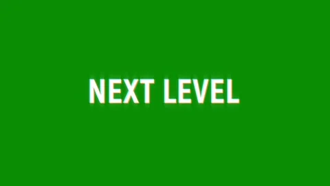 Next level animation of looped text glitch video game screen effect Stock Footage 313060785
