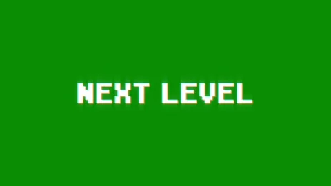 Next level animation of looped text glitch video game screen effect Stock Footage 313060798
