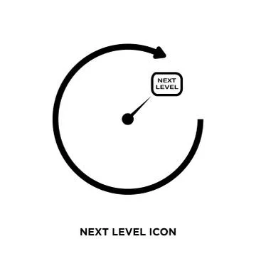 Next level icon Stock Illustration