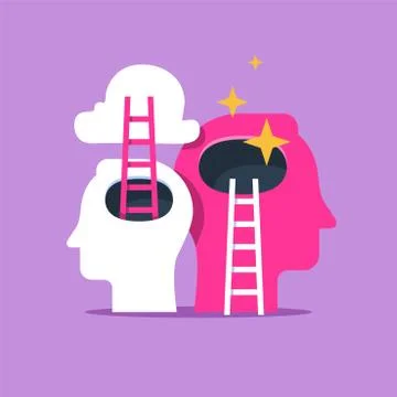 Next level improvement, training and mentoring, self esteem and confidence Stock Illustration