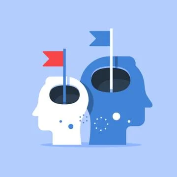 Next level improvement, training and mentoring, self esteem and confidence Illustrazione stock
