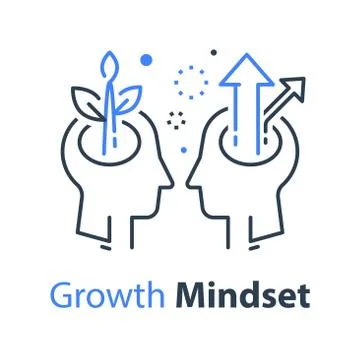 Next level improvement, training and mentoring, self esteem and confidence Illustrazione stock