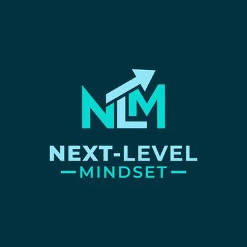 Next-Level Mindset logo design vector template. with the initial letter con.. Stock Illustration