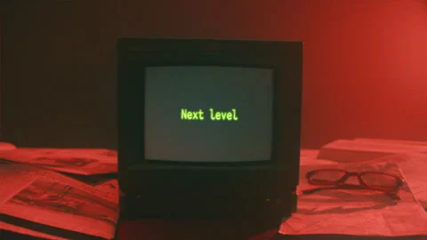 Next Level Television Retro Title Sequence Stock Footage 274639437