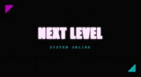 Next Level Vector Gaming Text Animation Stockbeeldmateriaal 335400402