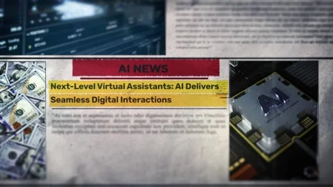 Next-Level Virtual Assistants AI Delivers Seamless Digital Interactions new Vídeo Stock 317058315