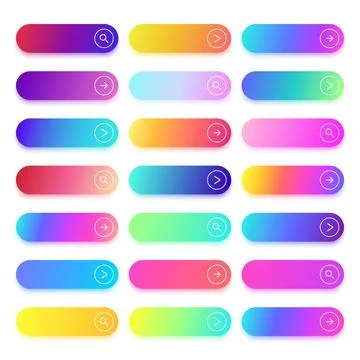 Next page, continue, search, browse, read more or transition button templat.. Stock Illustration