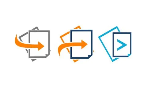 Next Page Template Set Stock Illustration