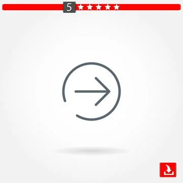 Next page vector icon Stock Illustration