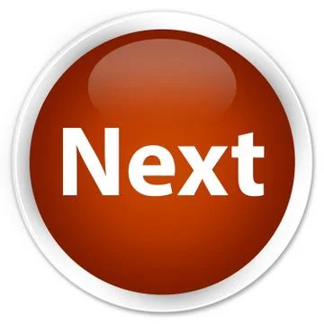 Next premium brown round button Stock Illustration