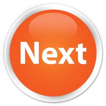 Next premium orange round button 스톡 일러스트