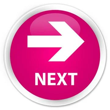 Next premium pink round button Stock Illustration