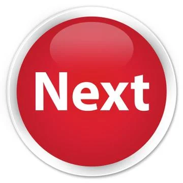 Next premium red round button Stock Illustration