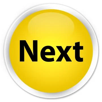 Next premium yellow round button 스톡 일러스트