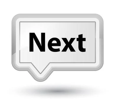 Next prime white banner button Illustrazione stock