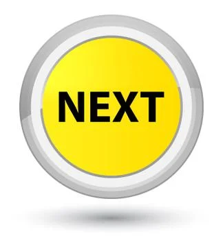 Next prime yellow round button 스톡 일러스트