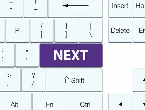 Next purple keyboard button Illustrazione stock