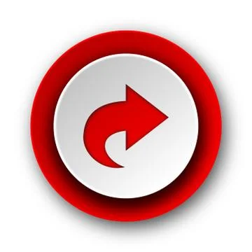 Next red modern web icon on white background. 库存插图