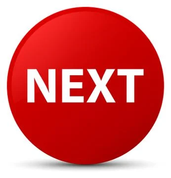 Next red round button Illustrazione stock
