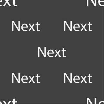 Next sign icon. Navigation symbol. Seamless pattern on a gray background. Vec Illustrazione stock