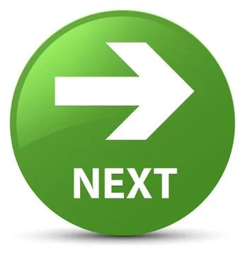 Next soft green round button Stock Illustration