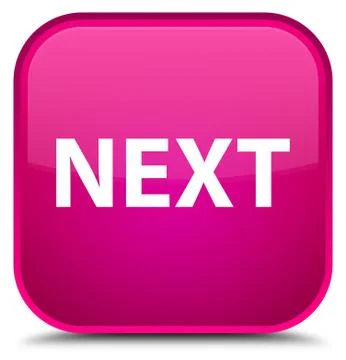 Next special pink square button Stock Illustration