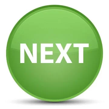 Next special soft green round button Illustrazione stock