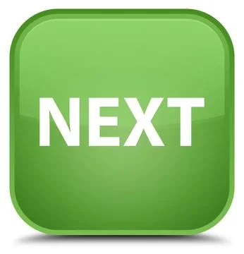 Next special soft green square button Illustrazione stock