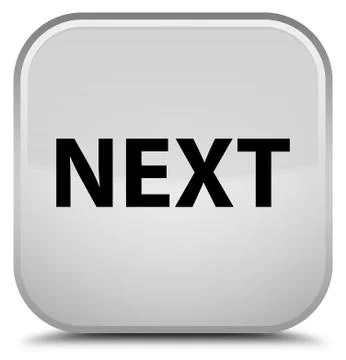 Next special white square button Stock Illustration