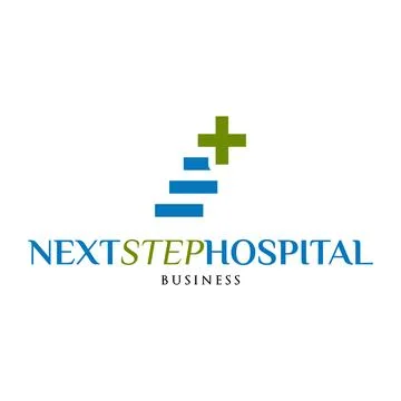 Next Step Hospital Icon Logo Design Template Stock Illustration