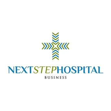 Next Step Hospital Icon Logo Design Template Stock Illustration