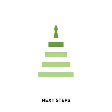 Next steps icon isolated on white background for your web, mobile and app des Stock Illustration