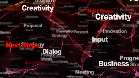NEXT STEPS Keywords Animation, Background, Loop Stockbeeldmateriaal 285207514